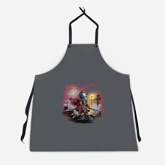 AstroSamurai-unisex kitchen apron-zascanauta