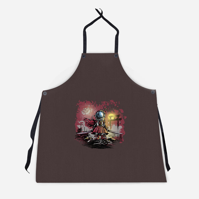 AstroSamurai-unisex kitchen apron-zascanauta