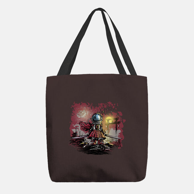 AstroSamurai-none basic tote bag-zascanauta