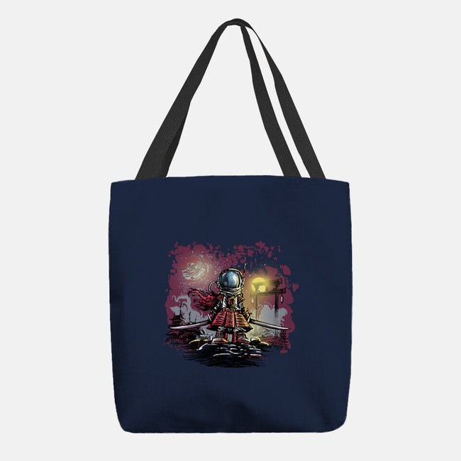 AstroSamurai-none basic tote bag-zascanauta