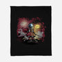 AstroSamurai-none fleece blanket-zascanauta