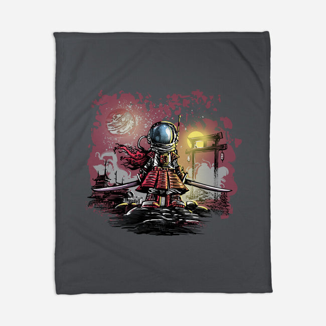 AstroSamurai-none fleece blanket-zascanauta