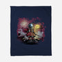 AstroSamurai-none fleece blanket-zascanauta