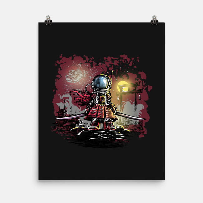 AstroSamurai-none matte poster-zascanauta