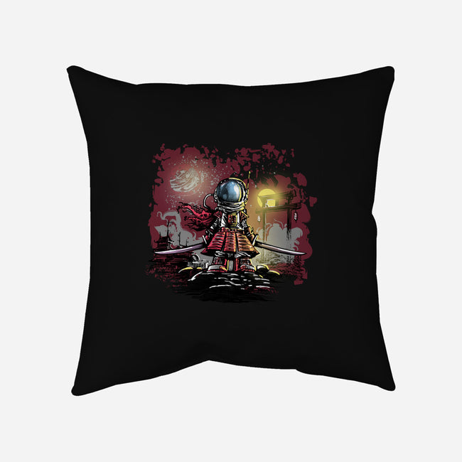 AstroSamurai-none removable cover w insert throw pillow-zascanauta