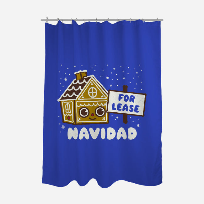 For Lease Navidad-none polyester shower curtain-Weird & Punderful