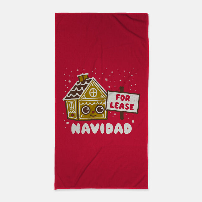 For Lease Navidad-none beach towel-Weird & Punderful