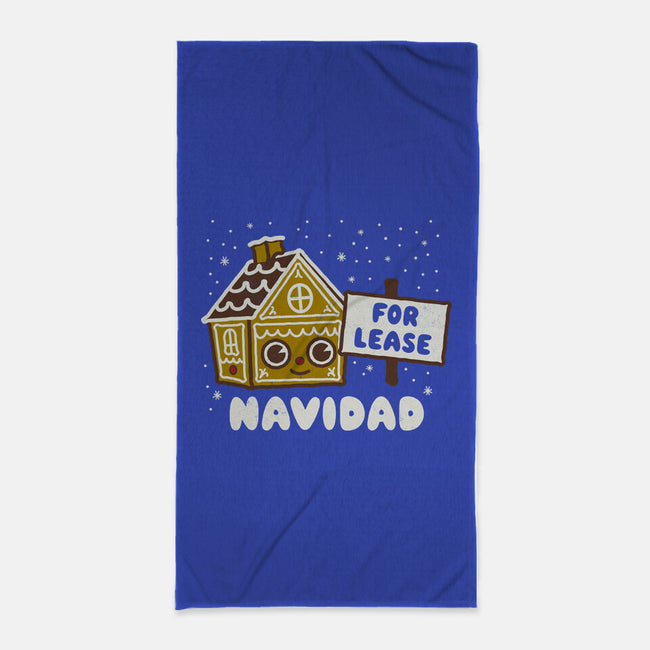 For Lease Navidad-none beach towel-Weird & Punderful