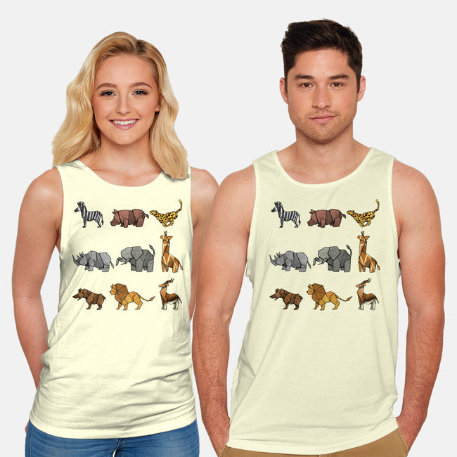 Savana Origami-unisex basic tank-Vallina84