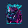 Neon Slayer-none removable cover w insert throw pillow-Bruno Mota