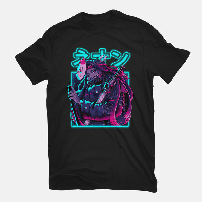 Neon Slayer-womens basic tee-Bruno Mota