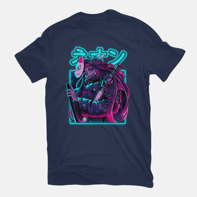 Neon Slayer-womens basic tee-Bruno Mota
