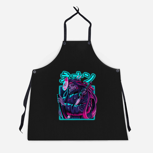 Neon Slayer-unisex kitchen apron-Bruno Mota