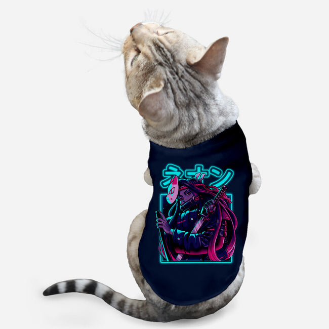 Neon Slayer-cat basic pet tank-Bruno Mota