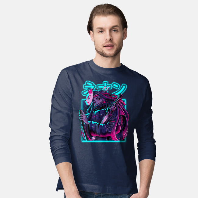 Neon Slayer-mens long sleeved tee-Bruno Mota