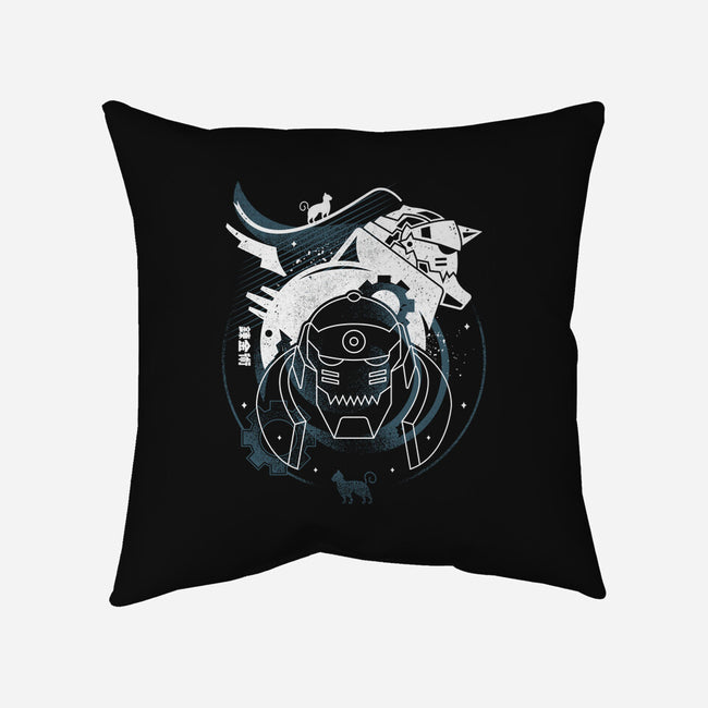 Al and Cats-none removable cover throw pillow-Logozaste