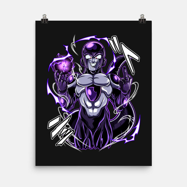 Black Freeza-none matte poster-Duardoart