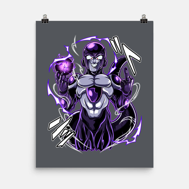 Black Freeza-none matte poster-Duardoart