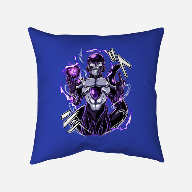 Black Freeza-none removable cover w insert throw pillow-Duardoart
