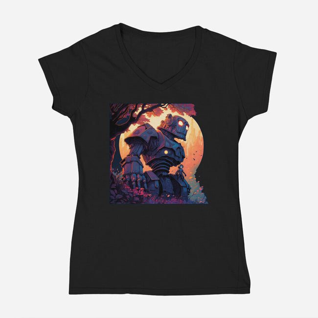 The Giant-womens v-neck tee-Syiavri