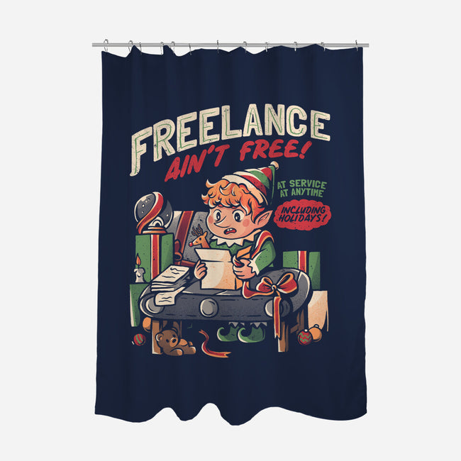Freelance Ain't Free-none polyester shower curtain-eduely