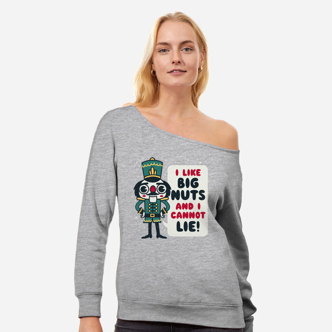 I Cannot Lie-womens off shoulder sweatshirt-Weird & Punderful