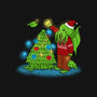 R'lyeh Christmas-womens off shoulder sweatshirt-pigboom