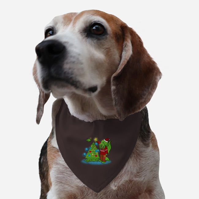 R'lyeh Christmas-dog adjustable pet collar-pigboom