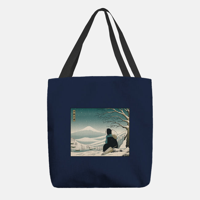 Traveler Tranquility-none basic tote bag-pigboom