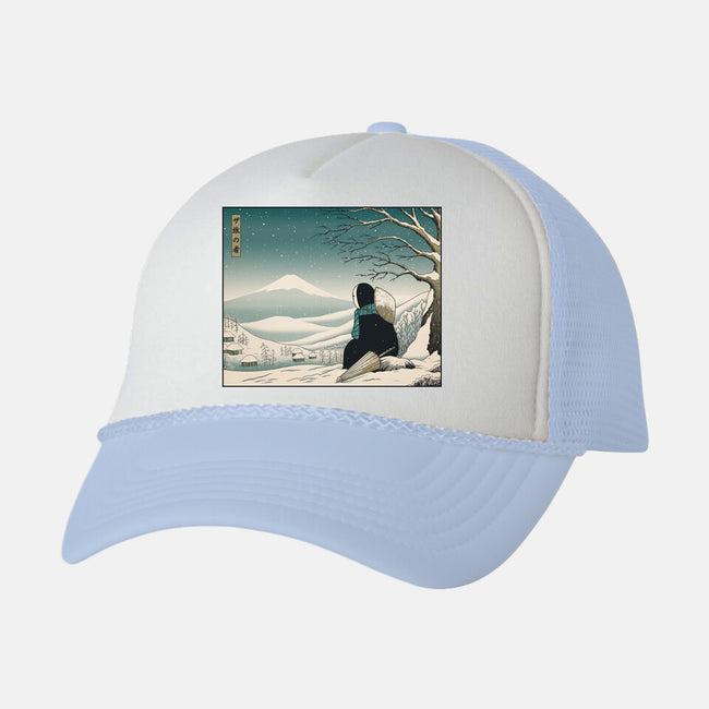 Traveler Tranquility-unisex trucker hat-pigboom