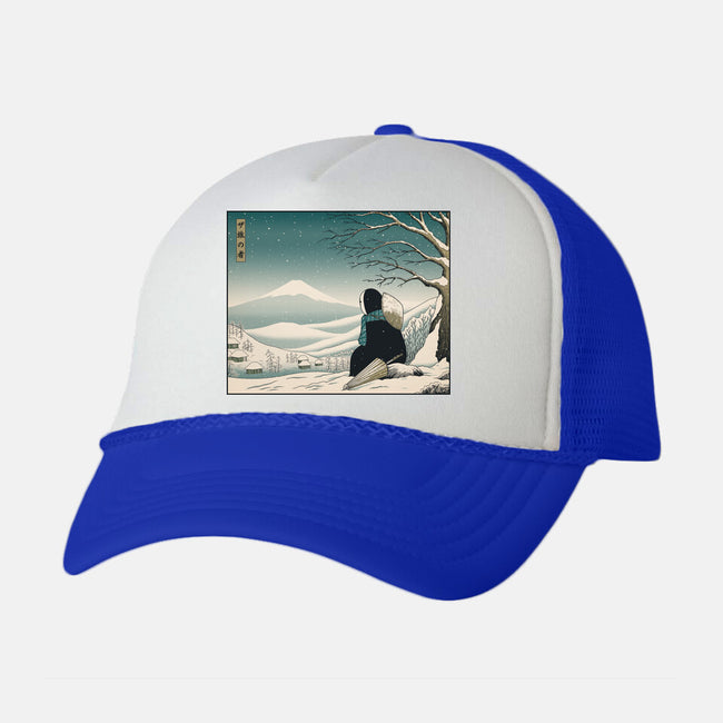 Traveler Tranquility-unisex trucker hat-pigboom