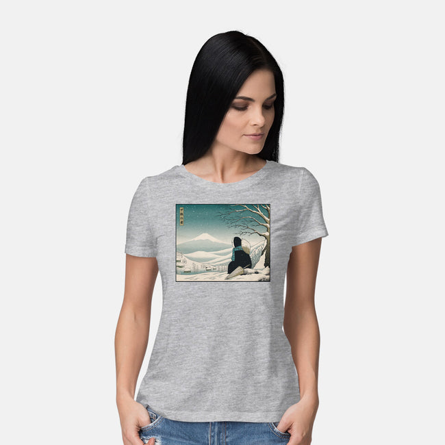 Traveler Tranquility-womens basic tee-pigboom