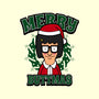 Merry Buttmas-none removable cover w insert throw pillow-Boggs Nicolas