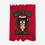 Merry Buttmas-none polyester shower curtain-Boggs Nicolas