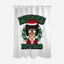 Merry Buttmas-none polyester shower curtain-Boggs Nicolas