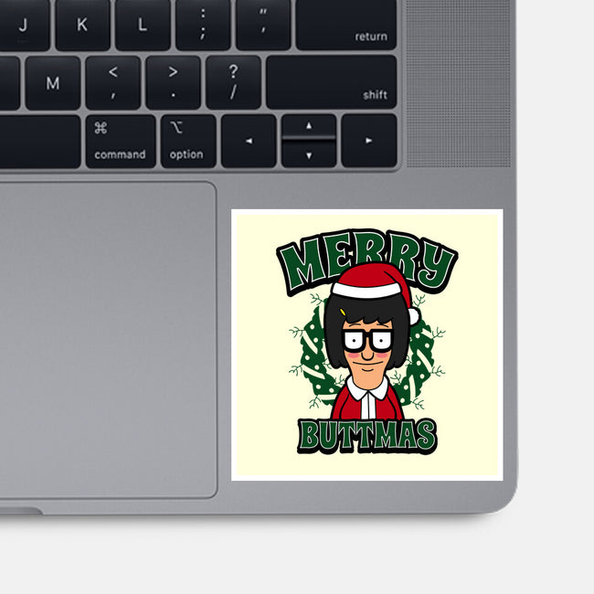 Merry Buttmas-none glossy sticker-Boggs Nicolas