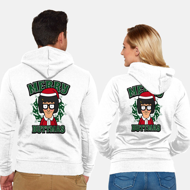 Merry Buttmas-unisex zip-up sweatshirt-Boggs Nicolas