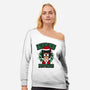 Merry Buttmas-womens off shoulder sweatshirt-Boggs Nicolas