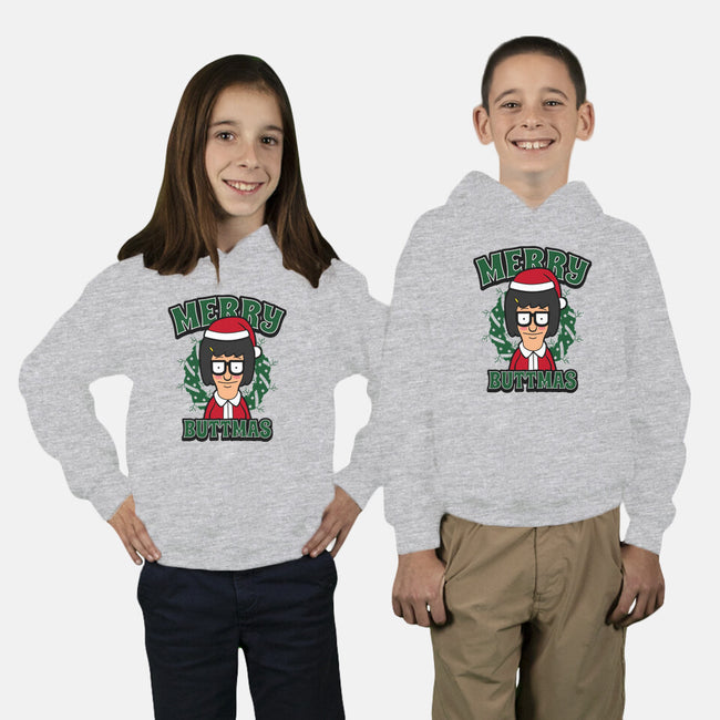 Merry Buttmas-youth pullover sweatshirt-Boggs Nicolas