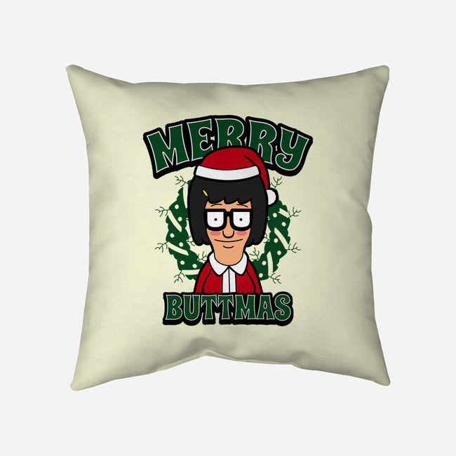 Merry Buttmas-none removable cover w insert throw pillow-Boggs Nicolas