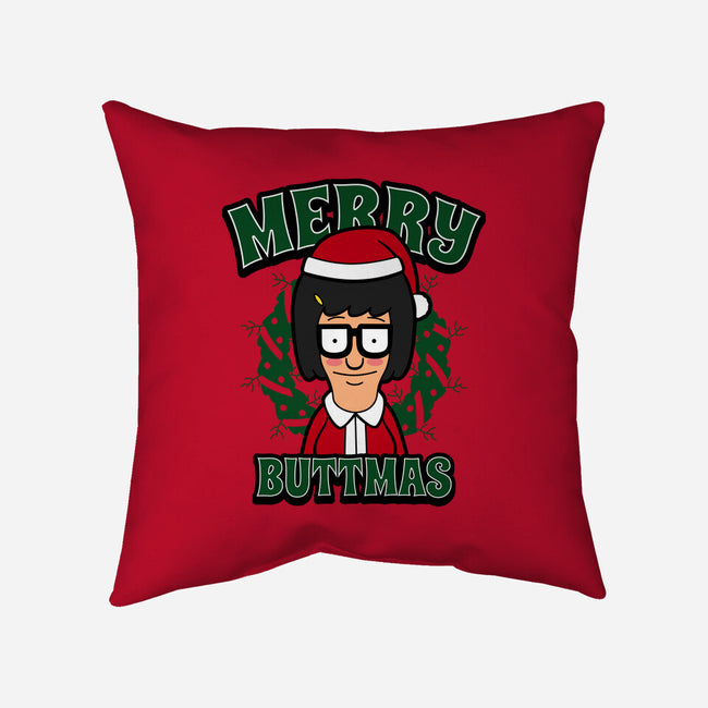 Merry Buttmas-none removable cover w insert throw pillow-Boggs Nicolas