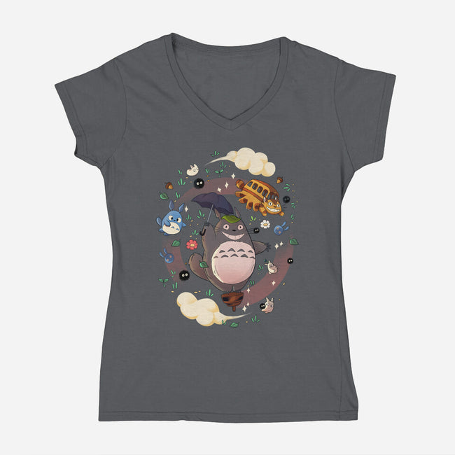 My Friend-womens v-neck tee-jacnicolauart