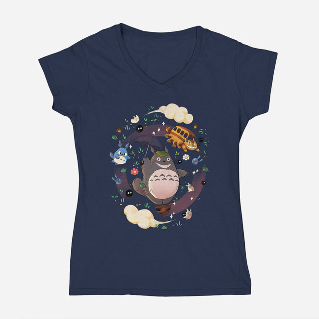 My Friend-womens v-neck tee-jacnicolauart