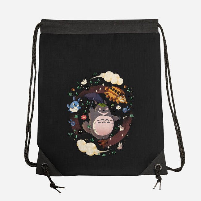 My Friend-none drawstring bag-jacnicolauart