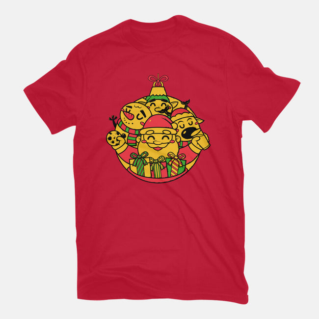 Xmas Doodle Ornament-mens basic tee-krisren28