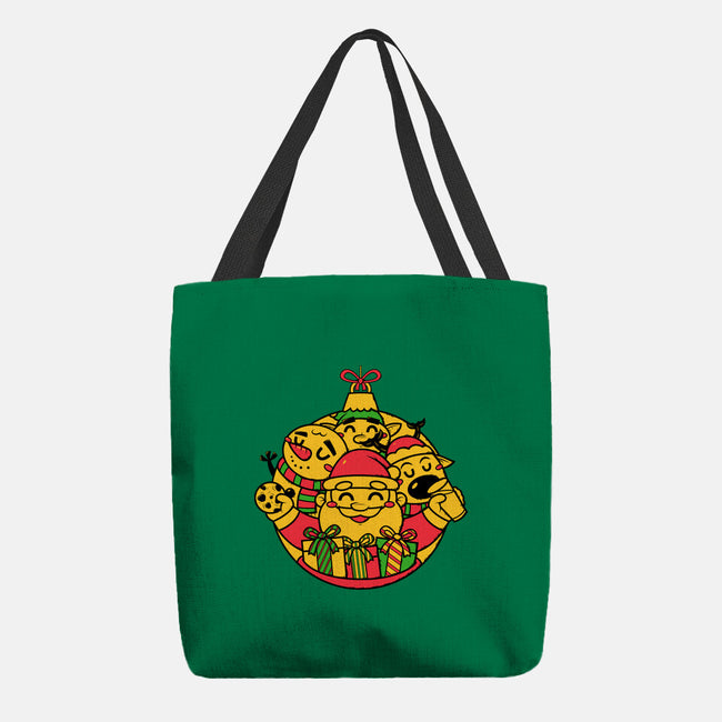 Xmas Doodle Ornament-none basic tote bag-krisren28