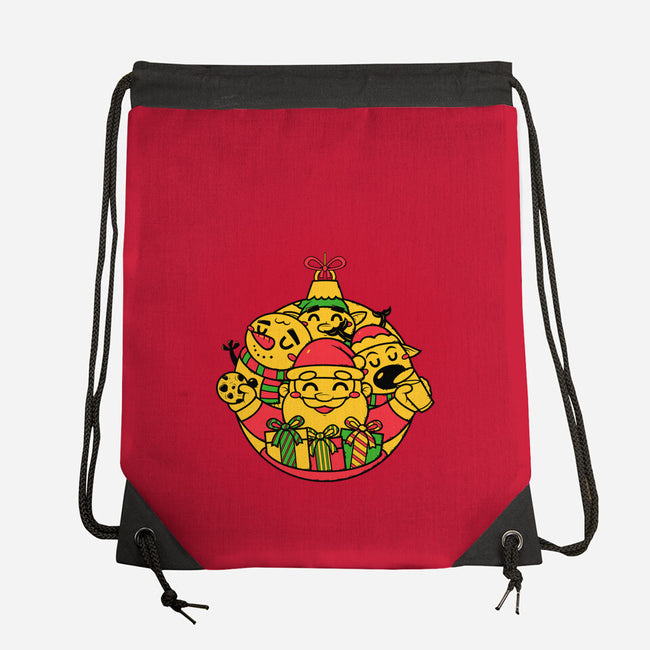 Xmas Doodle Ornament-none drawstring bag-krisren28