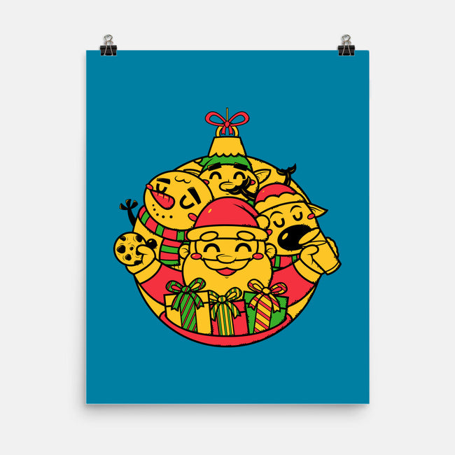 Xmas Doodle Ornament-none matte poster-krisren28