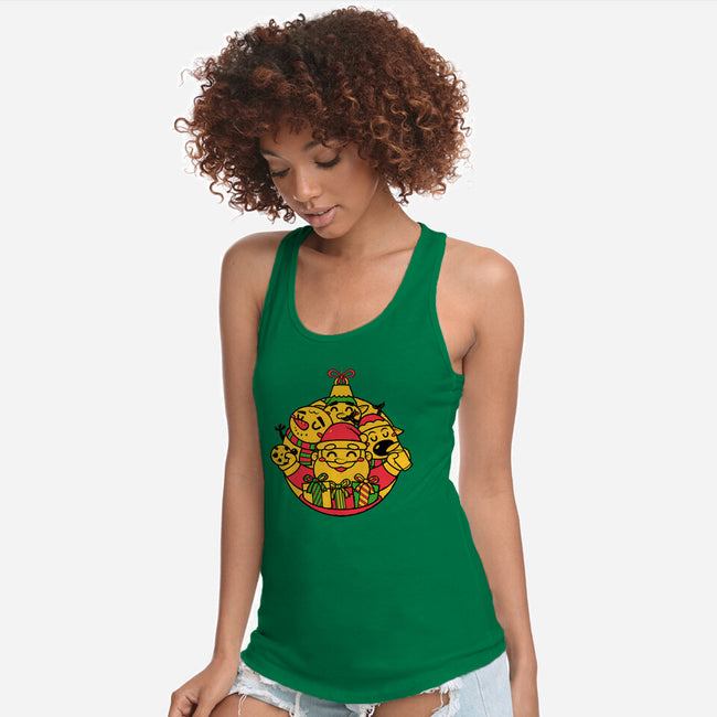 Xmas Doodle Ornament-womens racerback tank-krisren28