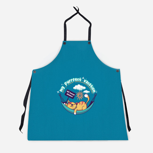 Purrfect Vacation-unisex kitchen apron-erion_designs